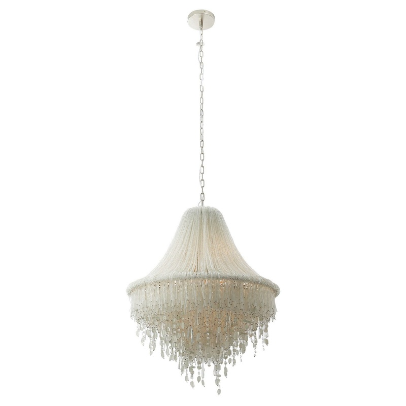 Metropolitan N1517-613 Crystal Reign Seven Light Pendant, Nickel