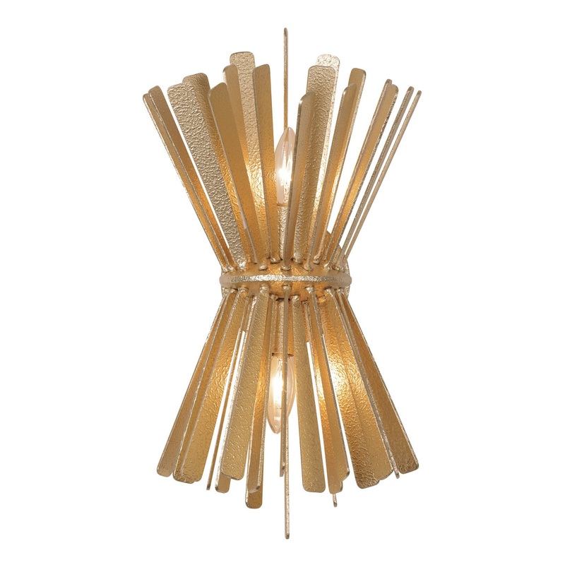 Metropolitan N1902-785 Confluence Two Light Wall Sconce, Piastra Gold