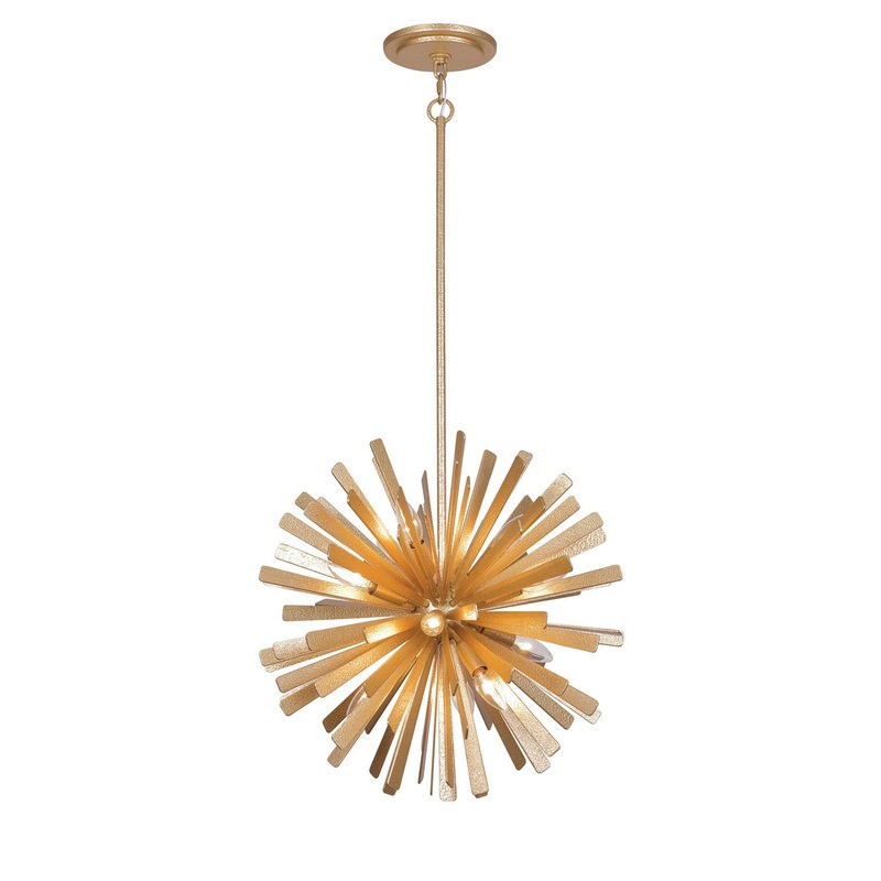 Metropolitan N1905-785 Confluence 12 Light Pendant, Piastra Gold