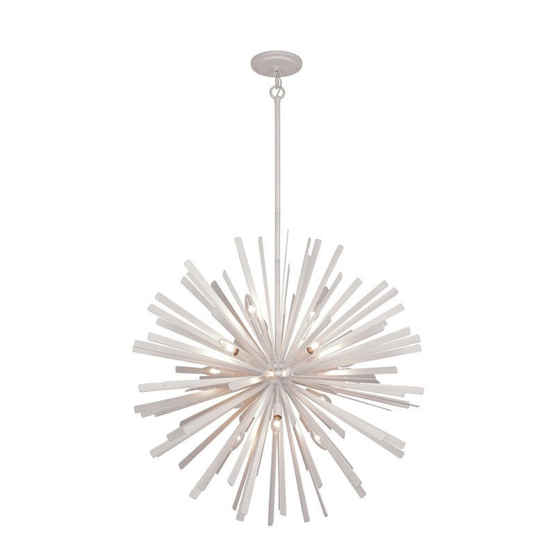 Metropolitan N1908-792 Confluence 16 Light Pendant, Piastra White