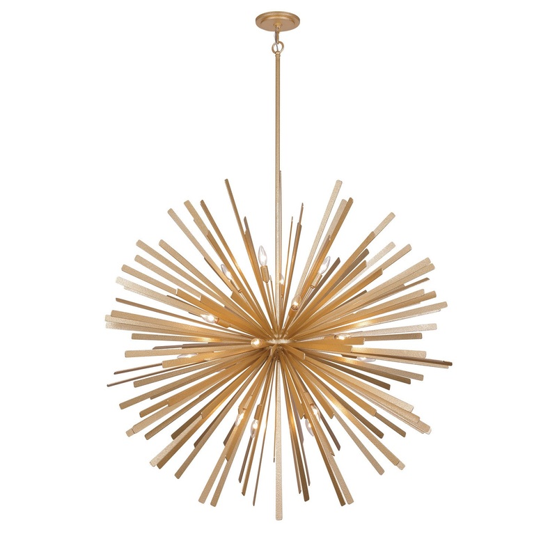 Metropolitan N1909-785 Confluence 20 Light Pendant, Piastra Gold