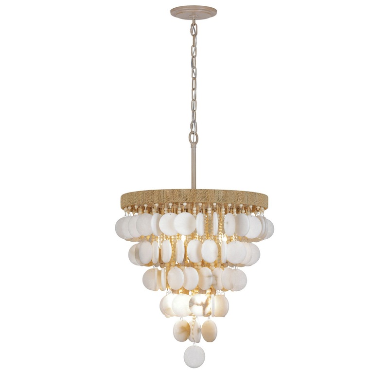 Metropolitan N1917-759 Aurelia'S Cove Eight Light Pendant, Natural White