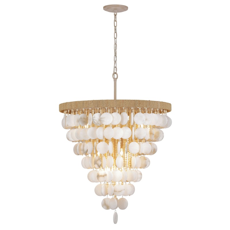 Metropolitan N1918-759 Aurelia'S Cove 12 Light Pendant, Natural White