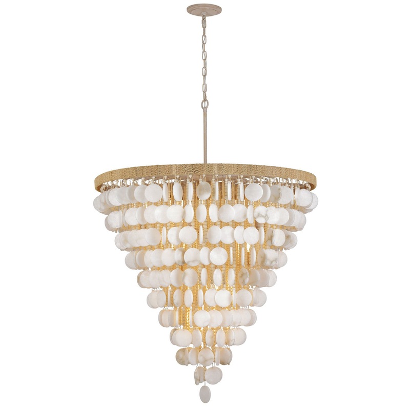 Metropolitan N1919-759 Aurelia'S Cove 15 Light Pendant, Natural White