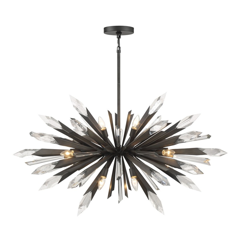 Metropolitan N1948-766 Elsa 12 Light Pendant, Midnight Graphite