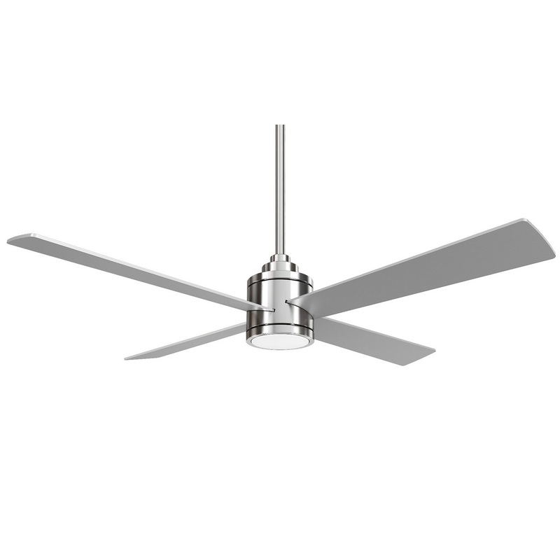 Minka-Aire F796L-BN/SL Falco 54" Ceiling Fan, Brushed Nickel