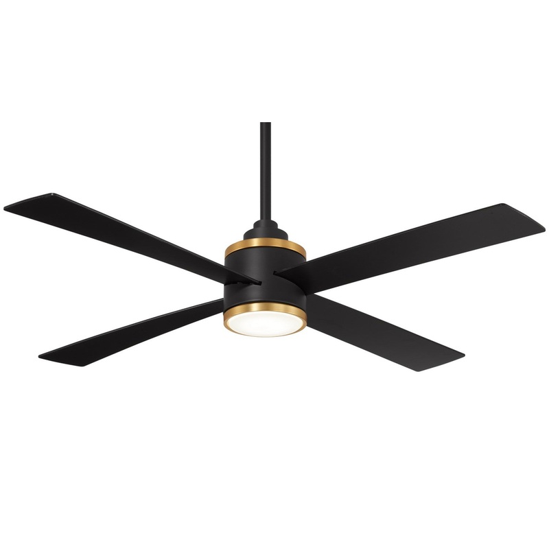 Minka-Aire F796L-CL/SBR Falco 54" Ceiling Fan, Coal