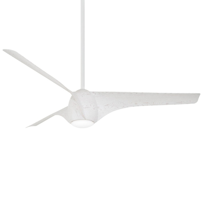 Minka-Aire F839L-SM Airewave 65" Ceiling Fan, Sterling Maple