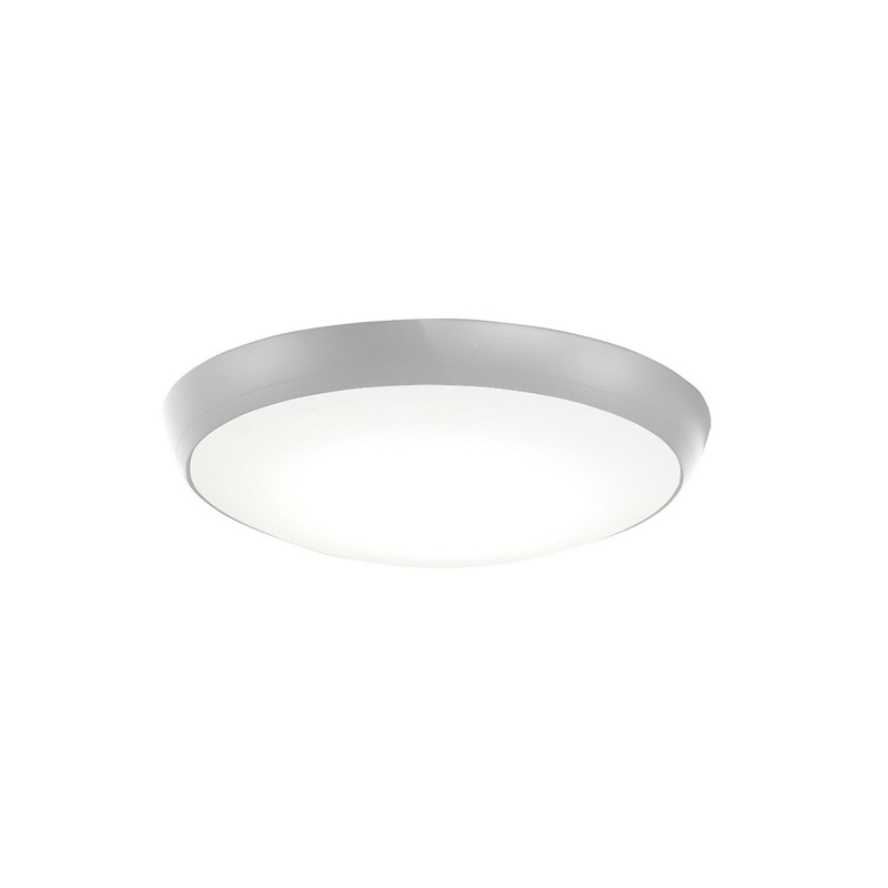 Minka-Aire K9873L-GRY Simple Flush LED Fan Light Kit, Grey