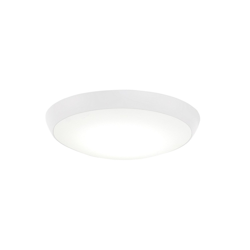Minka-Aire K9873L-WHF Simple Flush LED Fan Light Kit, Flat White