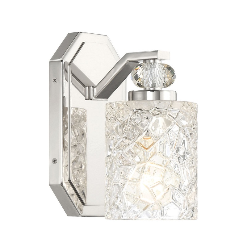 Minka Lavery 2611-77 Crystal Kay One Light Bath Vanity, Chrome