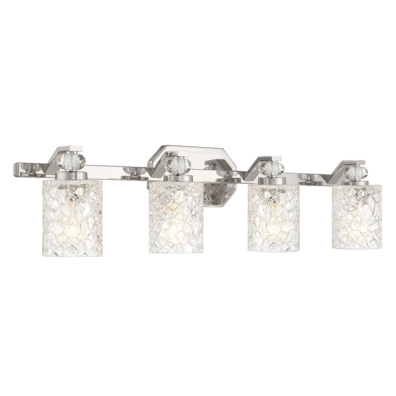Minka Lavery 2614-77 Crystal Kay Four Light Bath Vanity, Chrome