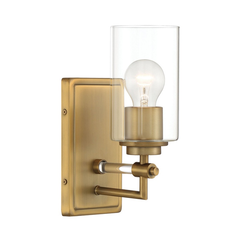 Minka Lavery 2641-575 Binsly One Light Bath Vanity, Aged Brass