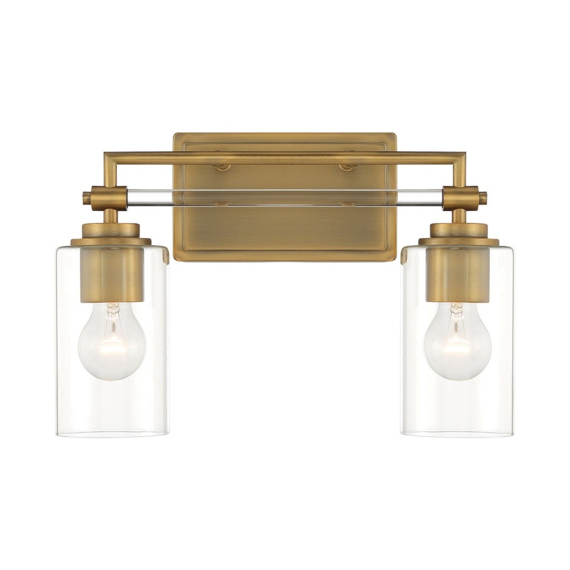 Minka Lavery 2642-575 Binsly Two Light Bath Vanity, Aged Brass