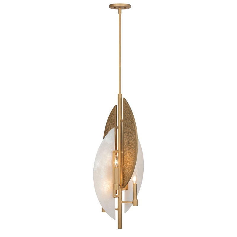 Minka Lavery 3462-788 Saint Martin Four Light Pendant, Ashen Gold