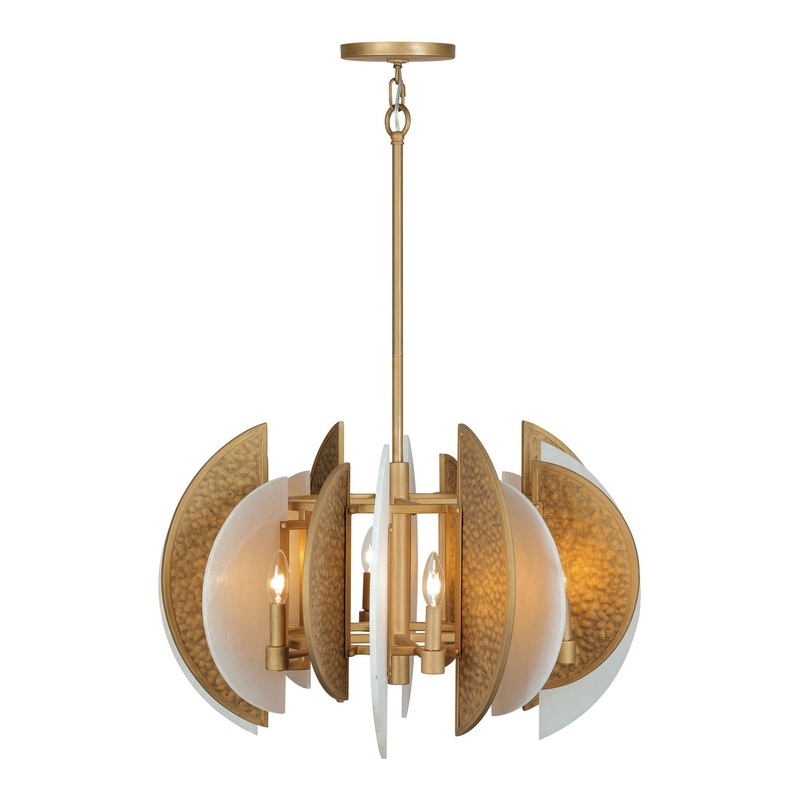 Minka Lavery 3464-788 Saint Martin Eight Light Chandelier, Ashen Gold