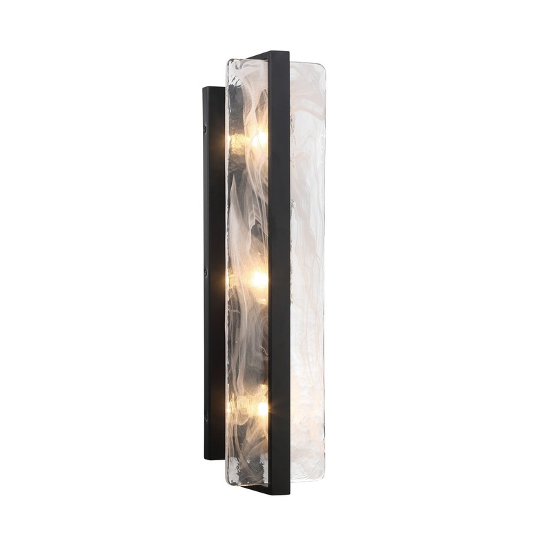 Minka Lavery 3615-66A Cloud Break Three Light Wall Sconce, Coal
