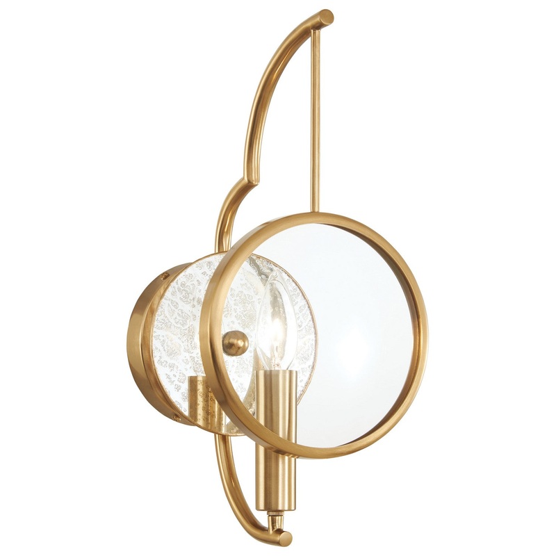 Minka Lavery 3811-863 Into Focus One Light Wall Sconce, Brass Antique