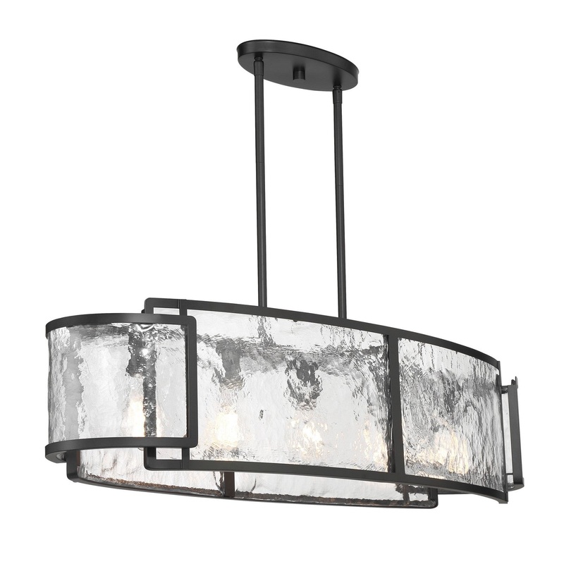 Minka Lavery 5268-66A Bella Collina Six Light Island Pendant, Coal