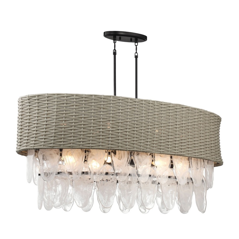 Minka Lavery 5298-66A Breakers Isle 12 Light Island Pendant, Coal