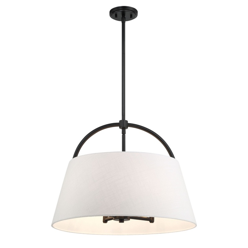 Minka Lavery 5396-66A Headington Four Light Island Pendant, Coal