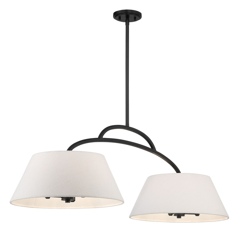Minka Lavery 5398-66A Headington Six Light Island Pendant, Coal