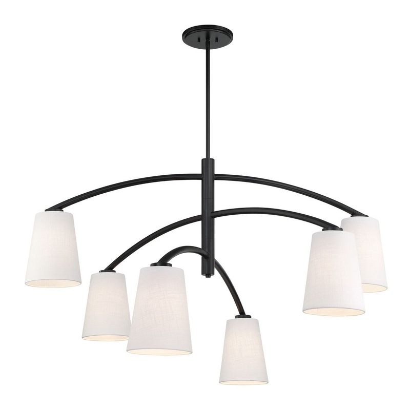 Minka Lavery 5399-66A Headington Six Light Chandelier, Coal