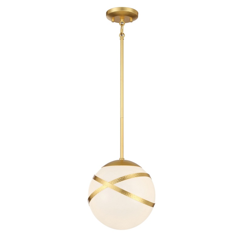 Minka Lavery 5431-853 Atlys By Robin Baron One Light Mini Pendant, Gold