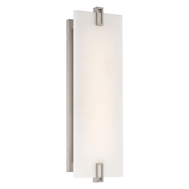 Minka Lavery 921-84-L Aizen LED Wall Sconce, Brushed Nickel