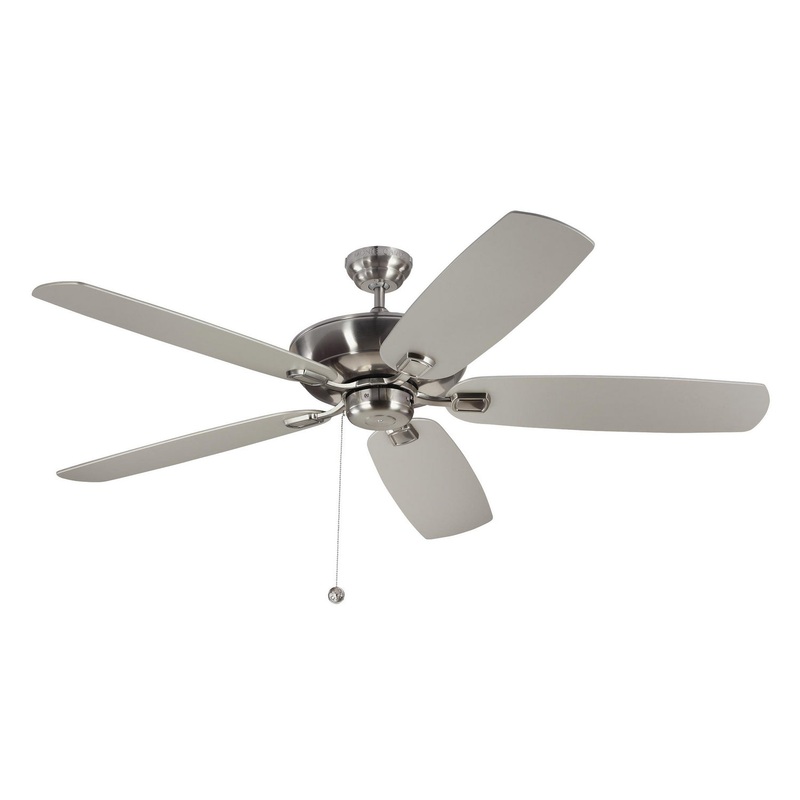 Generation Lighting 5CSM60BS Colony 60"Ceiling Fan, Brushed Steel