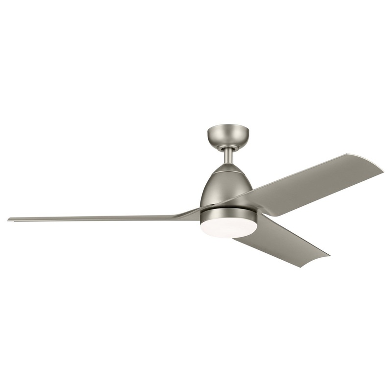 Kichler 310254NI Fit 54" Ceiling Fan, Painted Brushed Nickel