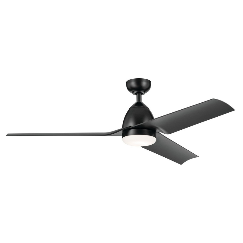 Kichler 310254SBK Fit 54" Ceiling Fan, Satin Black