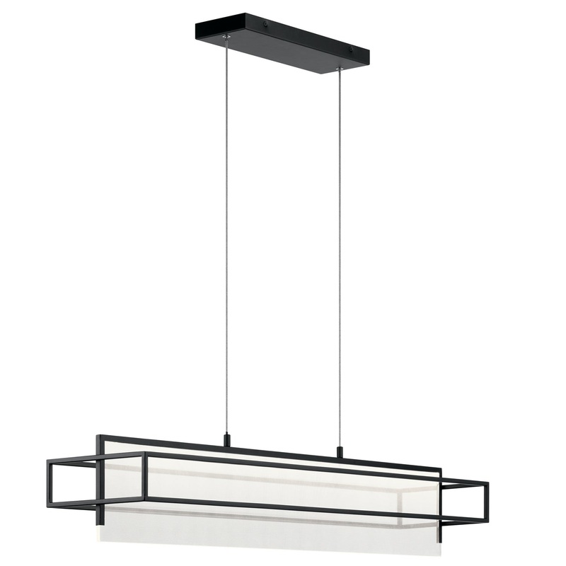 Kichler 84051 Vega LED Linear Pendant, Matte Black