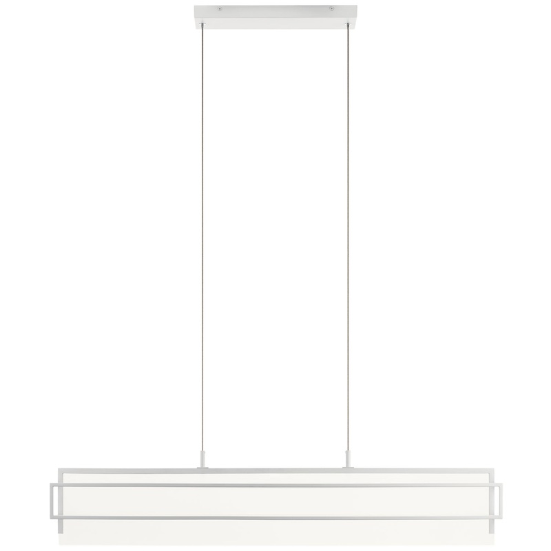 Kichler 84051WH Vega LED Linear Chandelier, White (Discontinued)