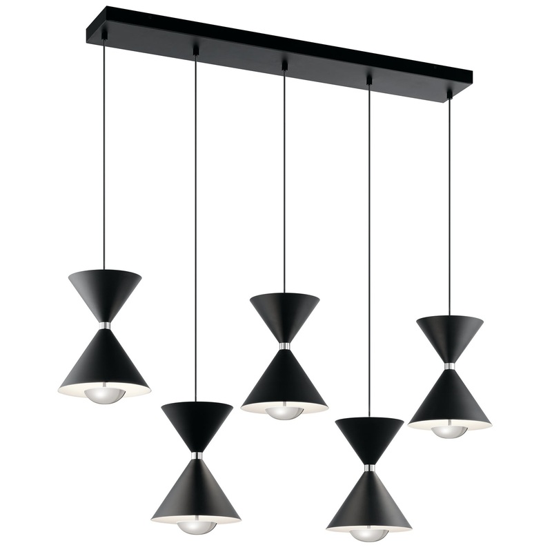 Kichler 84113 Kordan LED Linear Pendant, Matte Black
