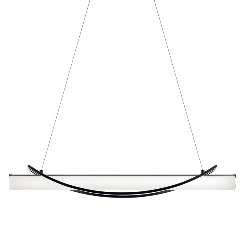 Kichler 84125MBK Rowan LED Linear Chandelier, Matte Black