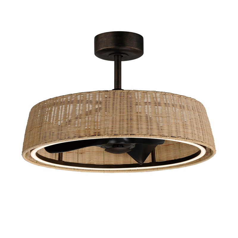 Maxim 61012NADBZ Tulum LED Outdoor Fandelight, Dark Bronze