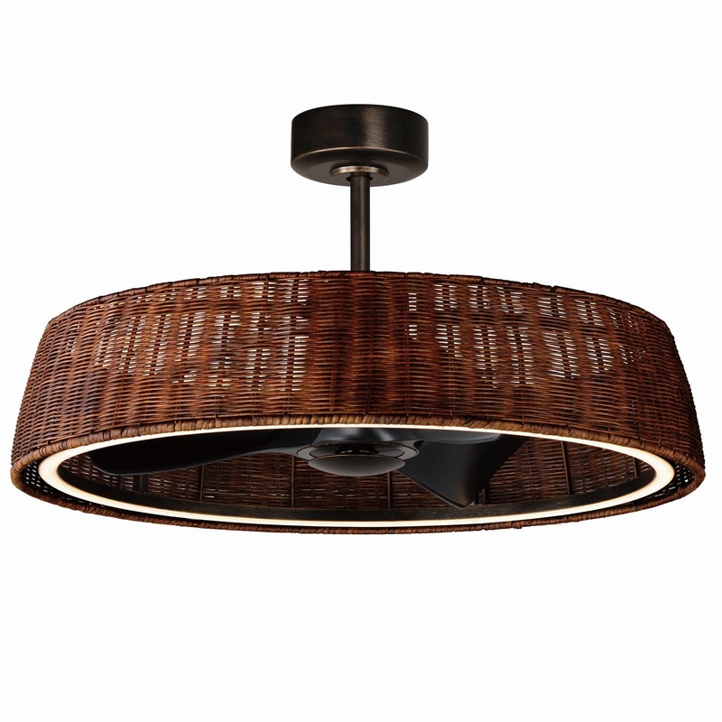 Maxim 61014RADBZ Tulum LED Fandelight, Dark Bronze