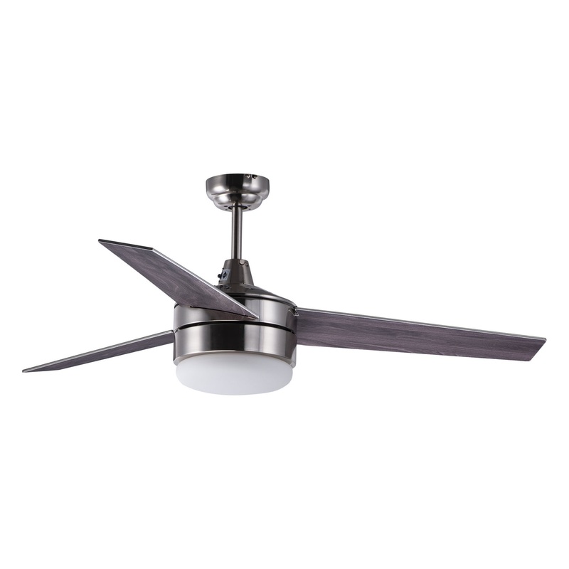 Maxim 89909FTSNBK Trio 52"Ceiling Fan, Satin Nickel / Black