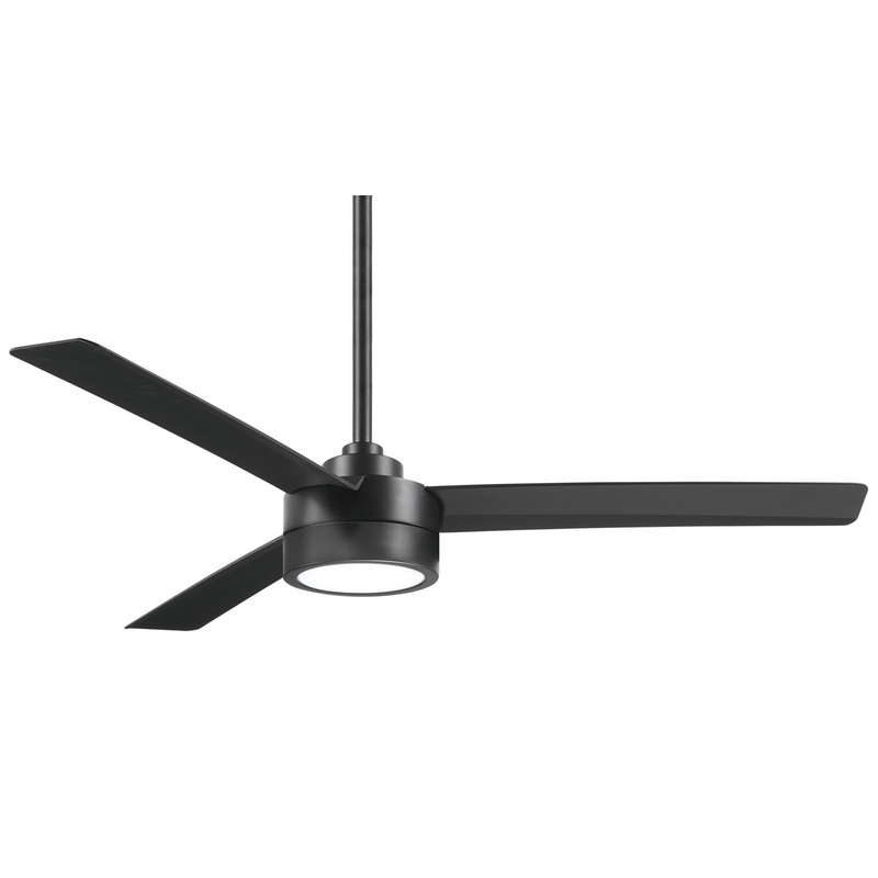 Minka-Aire F535L-CL Roto LED 52" Ceiling Fan, Coal