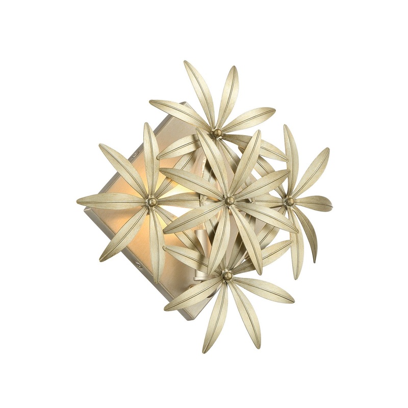 Minka Lavery 2141-735 Flower Child One Light Wall Sconce, Ambry Gold