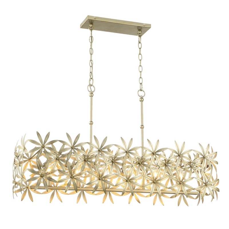 Minka Lavery 2147-735 Flower Child Six Light Island Pendant, Ambry Gold
