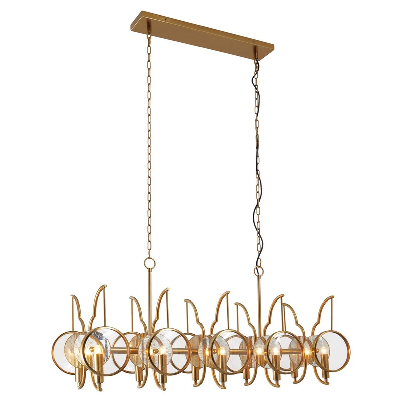 Minka Lavery 3817-863 Into Focus Ten Light Island Pendant, Brass Antique