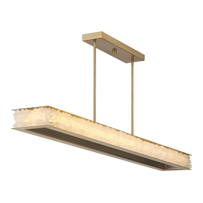 Minka Lavery 3889-776-L Divinely LED Island Pendant, Celeste Brass
