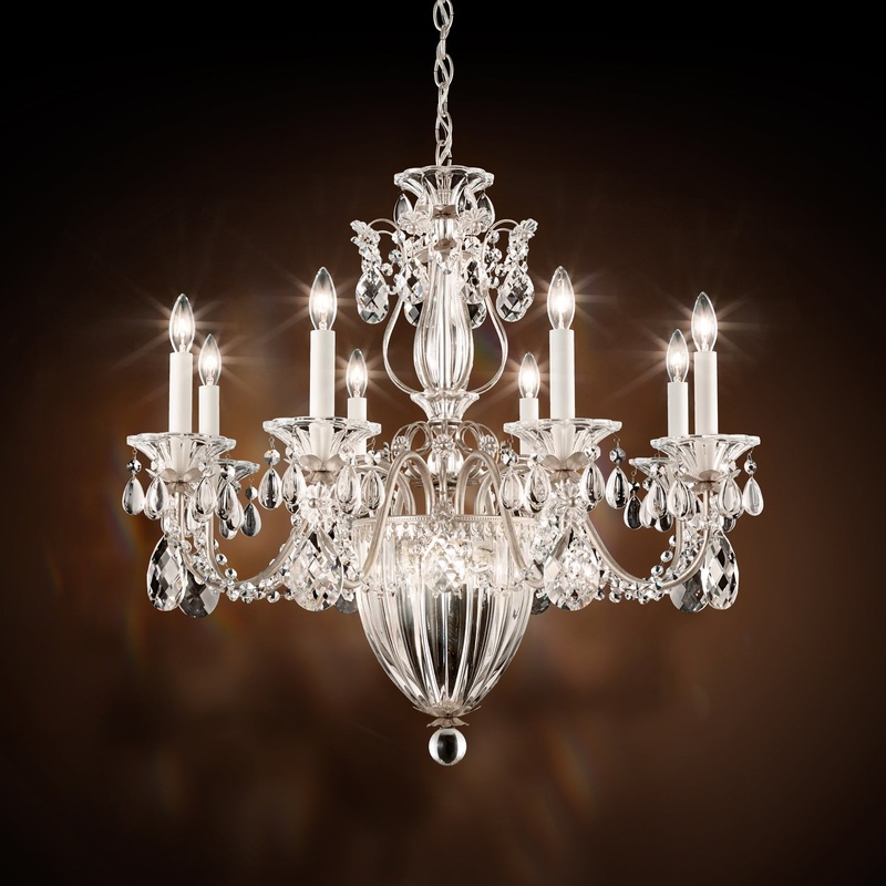 Schonbek 1238N-76H Bagatelle 11 Light Chandelier, Heirloom Bronze