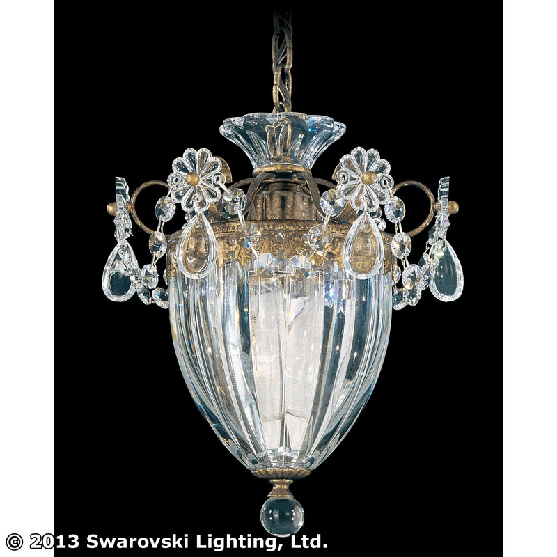 Schonbek 1241-23 Bagatelle One Light Mini Pendant, Etruscan Gold