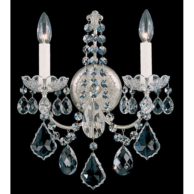 Schonbek 3651-76H New Orleans Two Light Wall Sconce, Heirloom Bronze