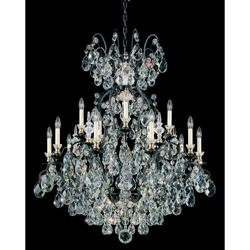 Schonbek 3773-76 Renaissance 16 Light Chandelier, Heirloom Bronze