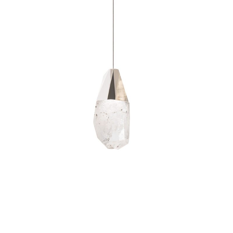 Schonbek Beyond BPD20207OH-PN Martini LED Mini Pendant, Polished Nickel
