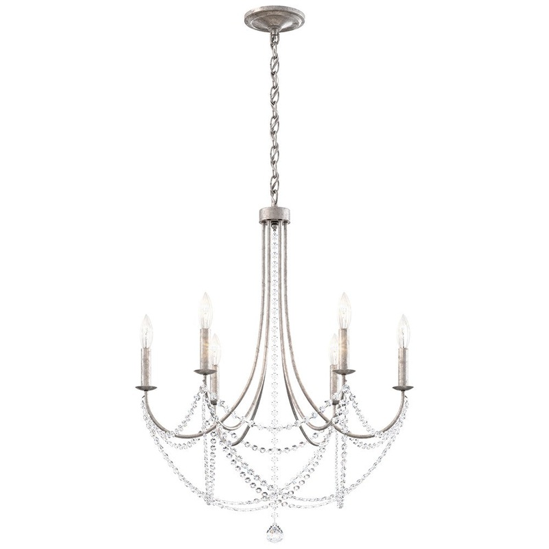 Schonbek RJ1006N-22O Verdana Six Light Chandelier, Heirloom Gold